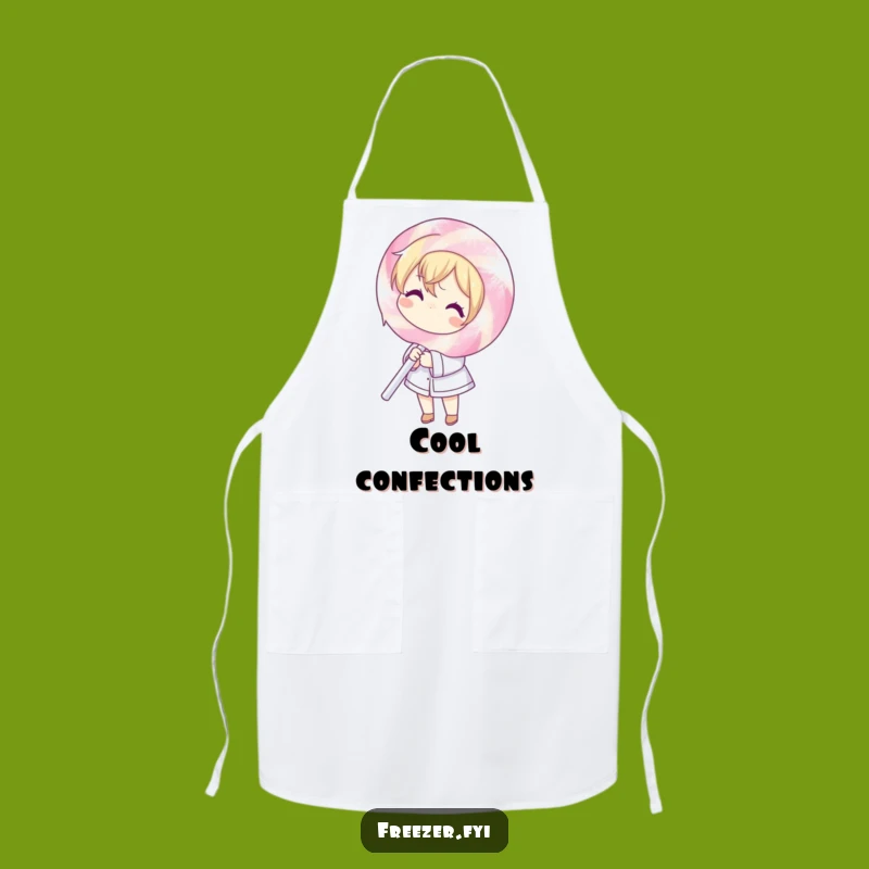 Funny Frosty Lollipop Character Apron - Cook and Bake with Hilarious Chilly Style