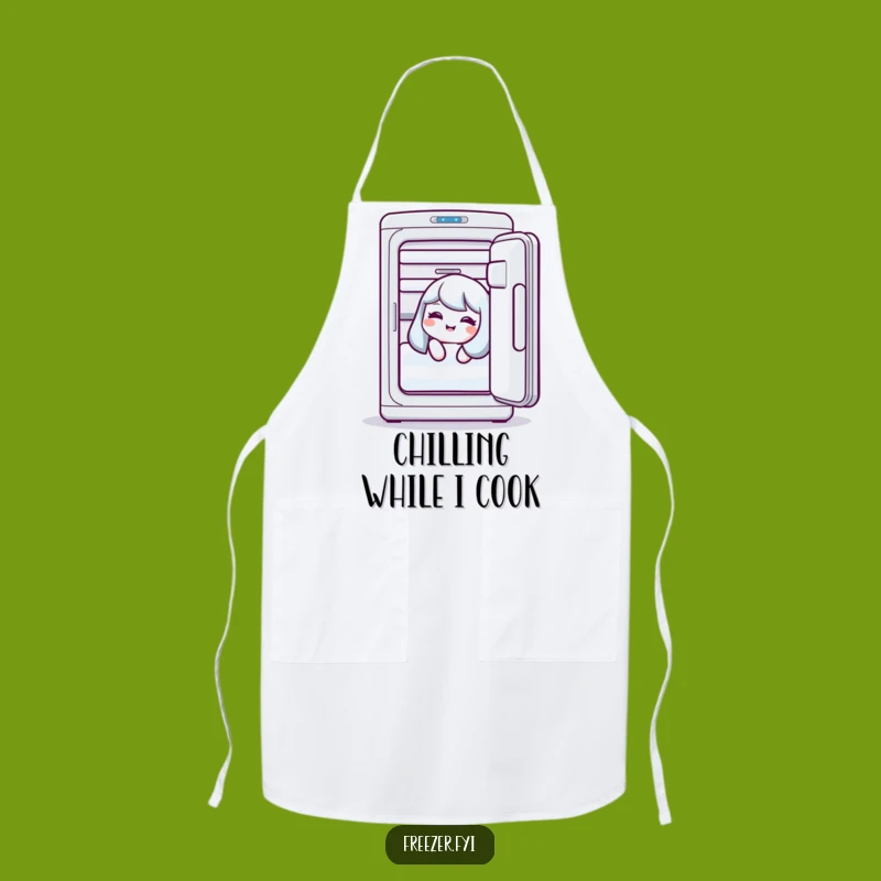 Funny Freezer Peek Apron: Keep Your Secrets Safe & Stylish!
