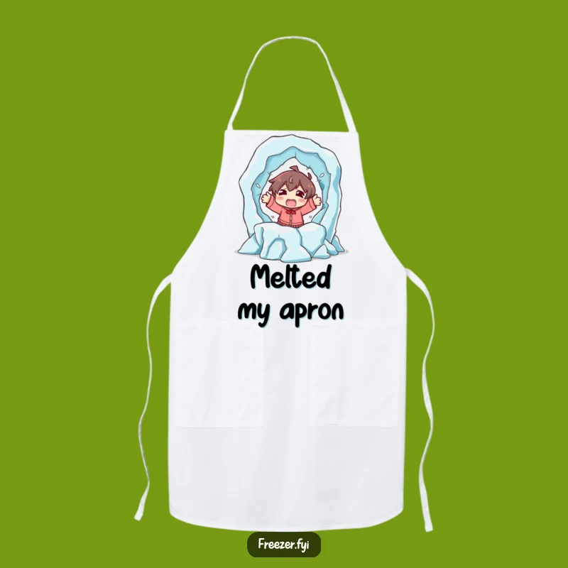 Funny Melting Sculpture Escape Apron - Cook with Hilarious Dramatic Flair