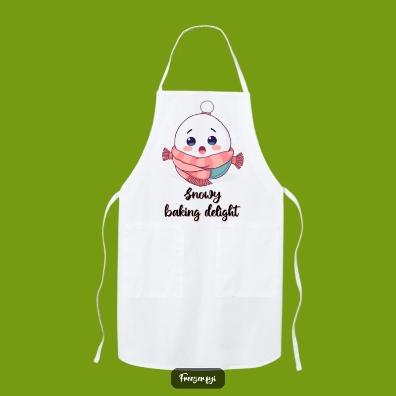 Funny Snowball Apron - Cook with Winter Whimsy