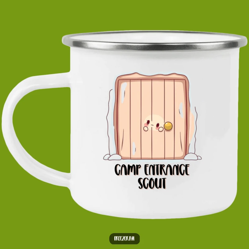 Adventure Peek Camping Mug: Frosty Door Surprise Camp Mug