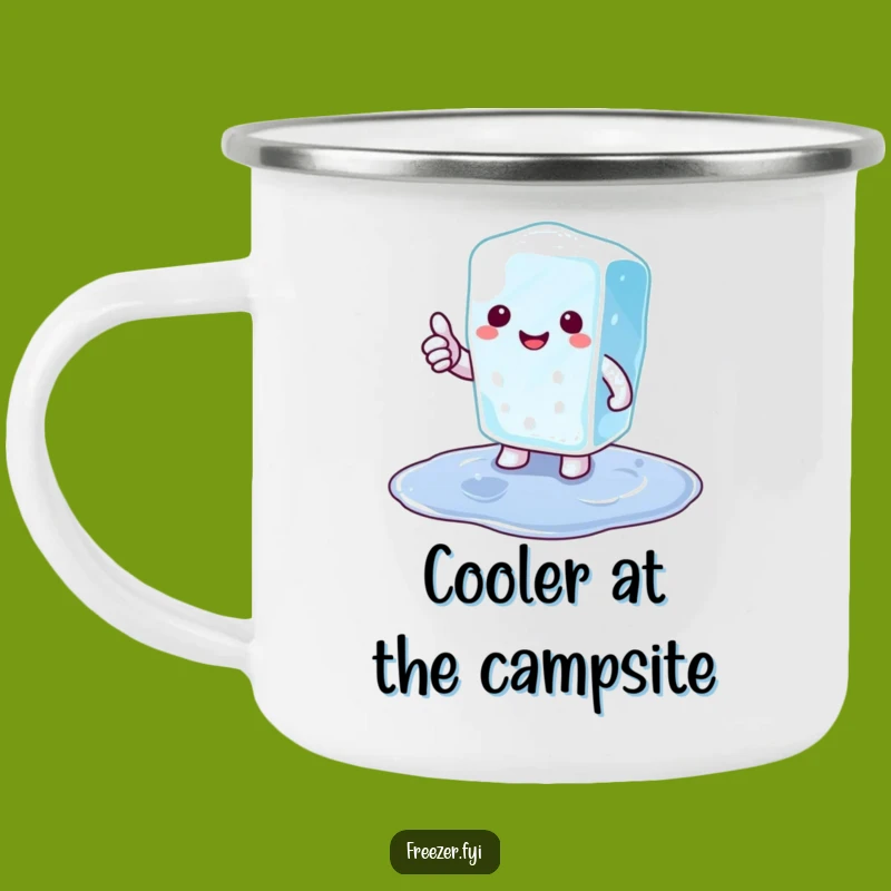 Funny Ice Cube Thumbs Up Camp Mug: Cool Sips on Every Adventure