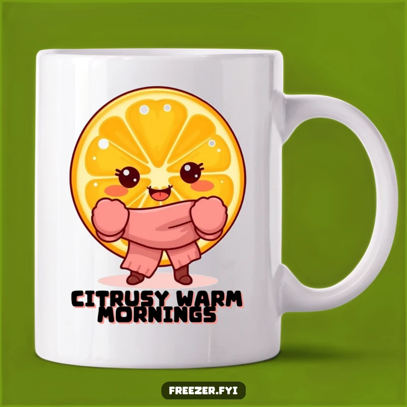 Funny Orange Slice Mug: Stay Cozy with Citrus Cheer