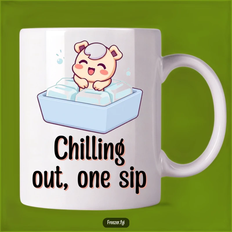 Funny Ice Cube Buddy Mug: A Bubbly Character's Chillingly Funny Gift Idea
