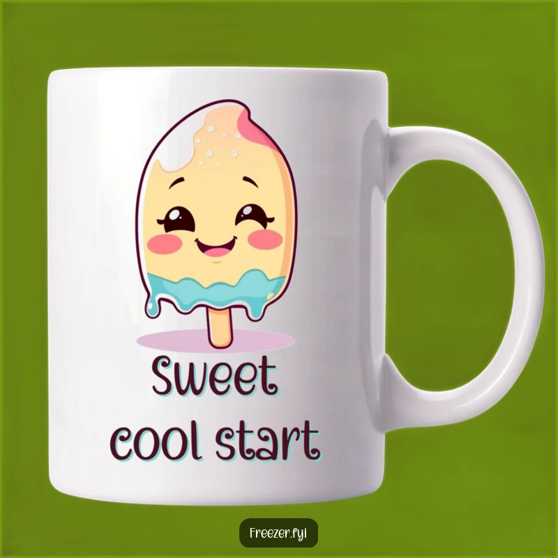 Funny Melting Popsicle Mug: Smiling Glee Character Gift for Summer Fun