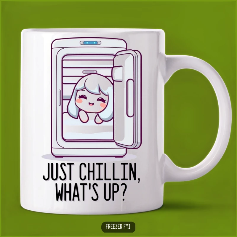 Funny Freezer Giggles Mug: A Hilarious Peek into Cold Fun!