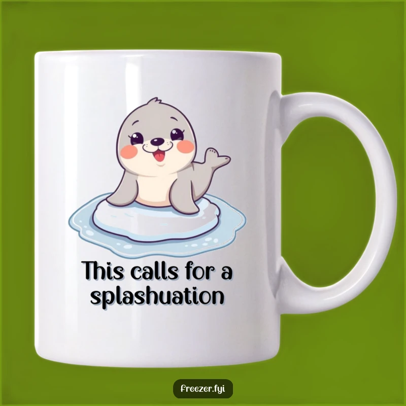 Funny Seal Sliding Mug: Hilarious Character Gift for Seal Lovers!