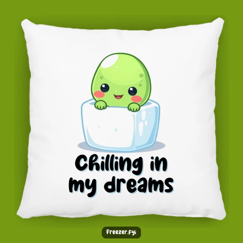 Funny Frozen Pea Ice Cube Pillow: Cozy Comfort with a Cool Twist