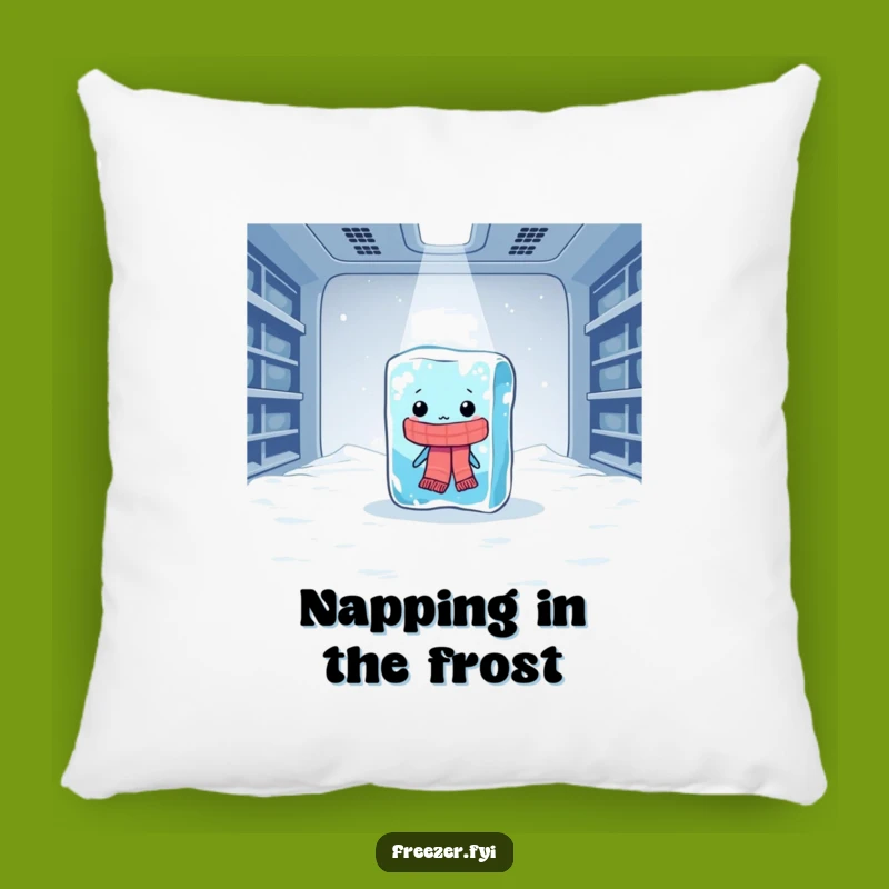 Funny Ice Cube Pillow: Cozy Comfort with Dramatic Cold Humor