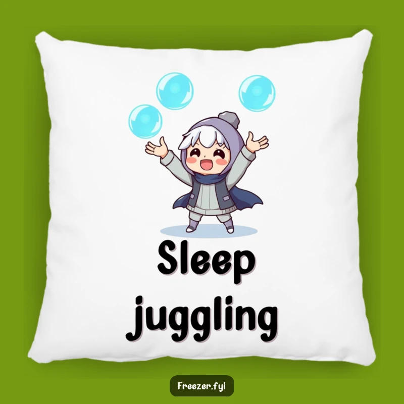 Funny Ice Juggler Pillow: Cozy Character Cushion, Enchanting Humorous Gift