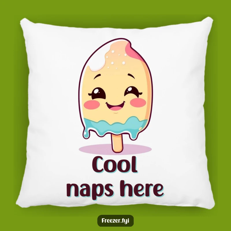 Funny Melting Popsicle Pillow: Smiling Glee Character Accent