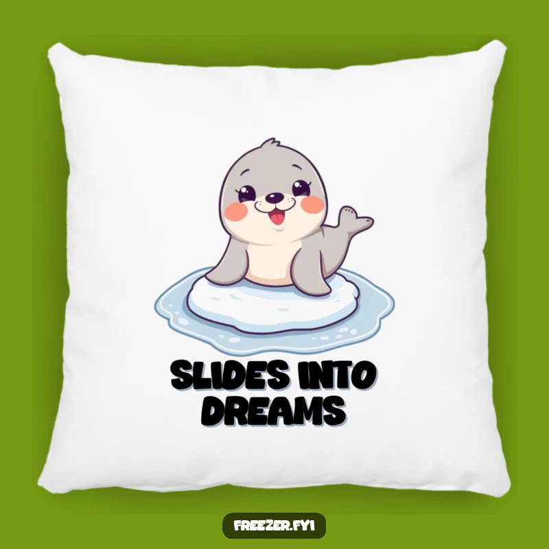 Funny Seal Sliding Pillow: Add Comfy Humor to Your Space!