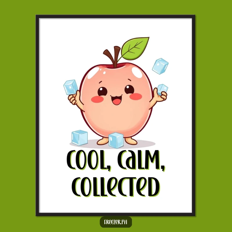 Funny Apple Juggling Digital Art: Instant Coolness for Your Space