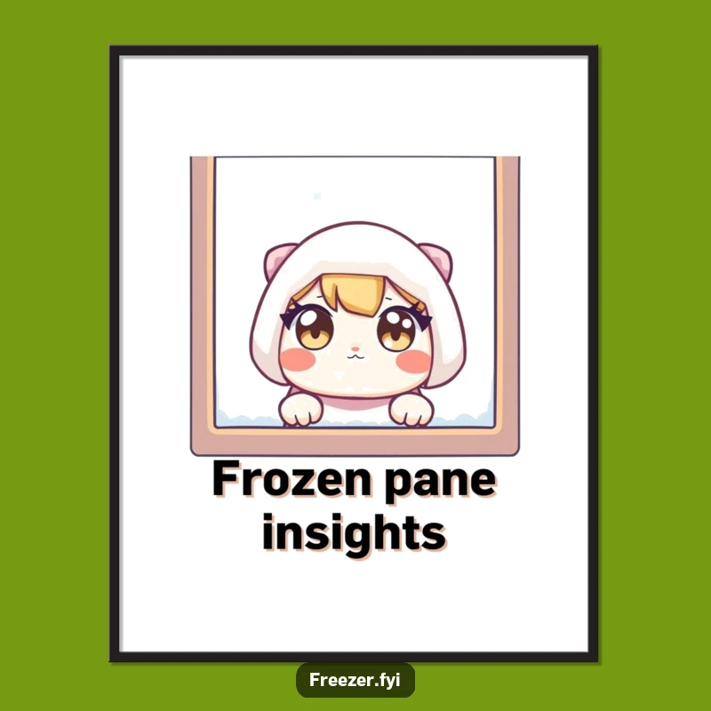 Funny Frosty Window Digital Art: Hilarious Character Peeking for Instant Decor