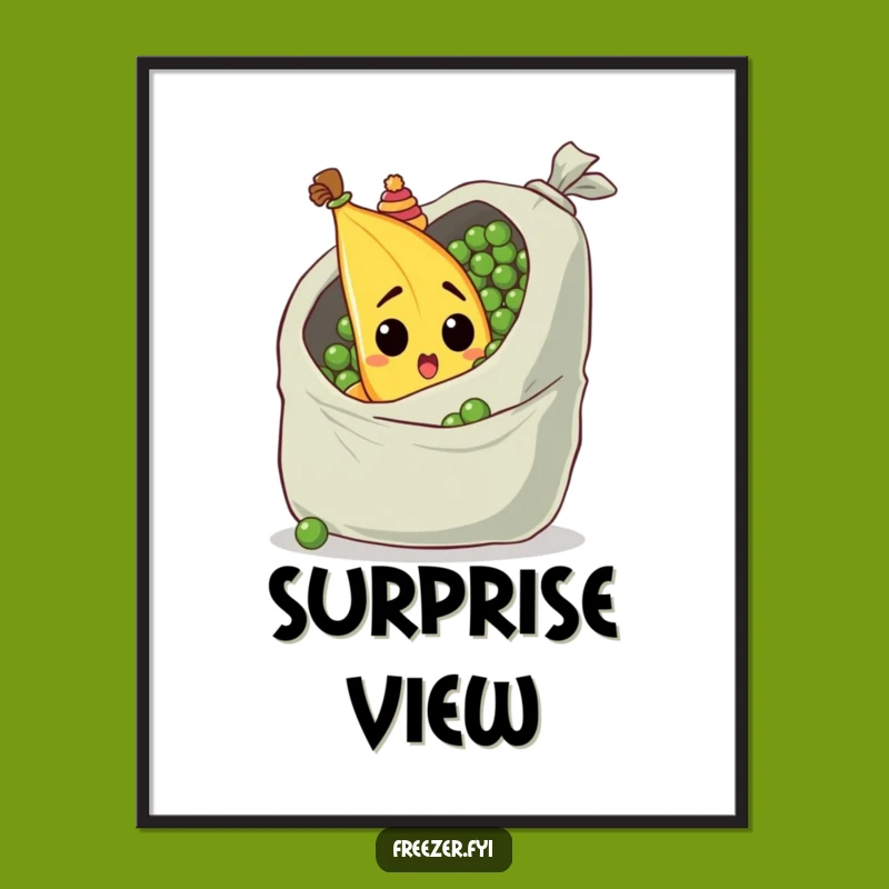 Funny Banana Digital Art: Quirky Surprise Decor for Your Walls