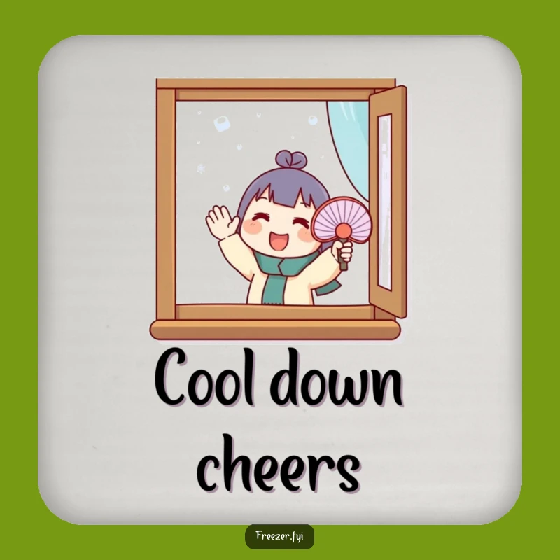Funny Frosty Window Coasters: Protect Surfaces with Enthusiastic Character