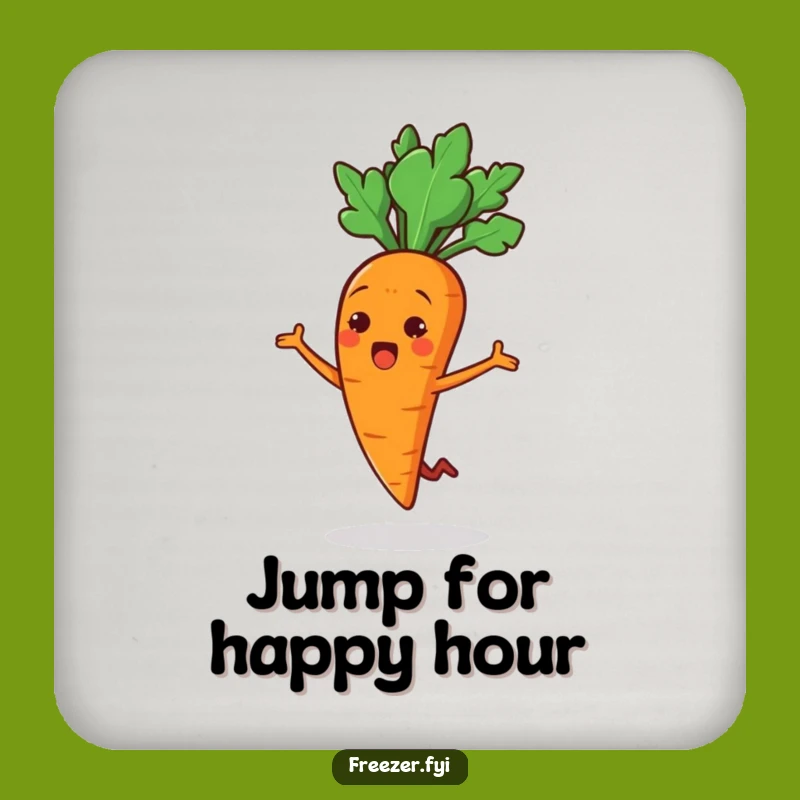 Funny Carrot Jump Coaster: Add a Surprising Kick to Your Drink