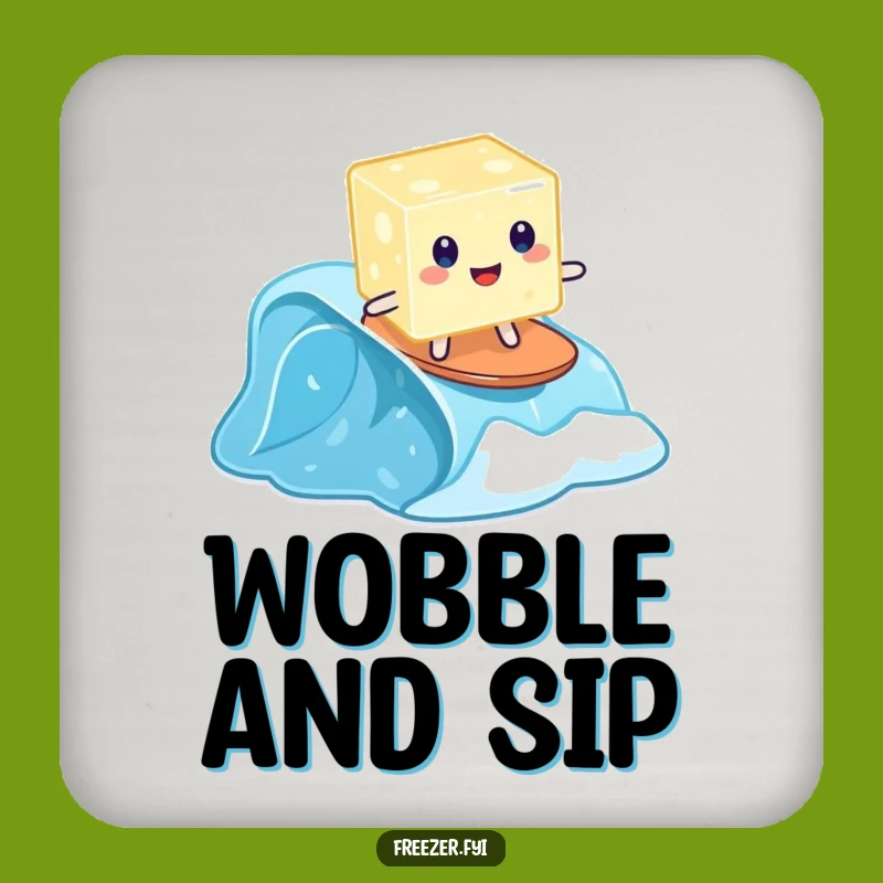 Funny Jelly Coaster: Protect Surfaces from Wobbly Surf