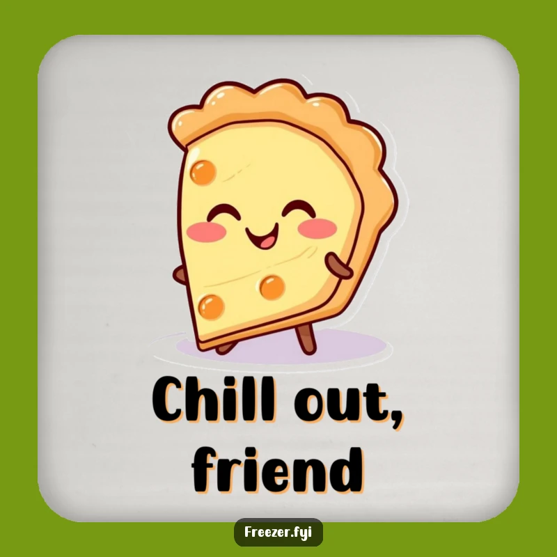 Funny Pie Slice Coasters: Protect Surfaces with a Warm Smile Gift