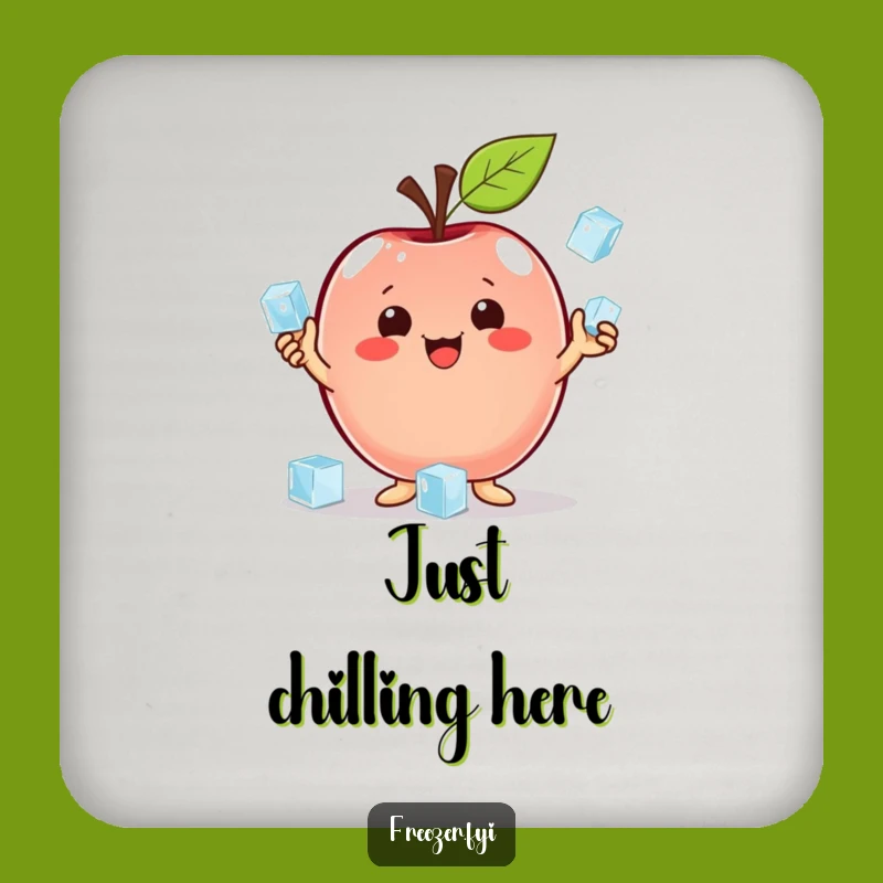 Funny Apple Juggling Drink Coasters: Add Cool Tricks to Your Table