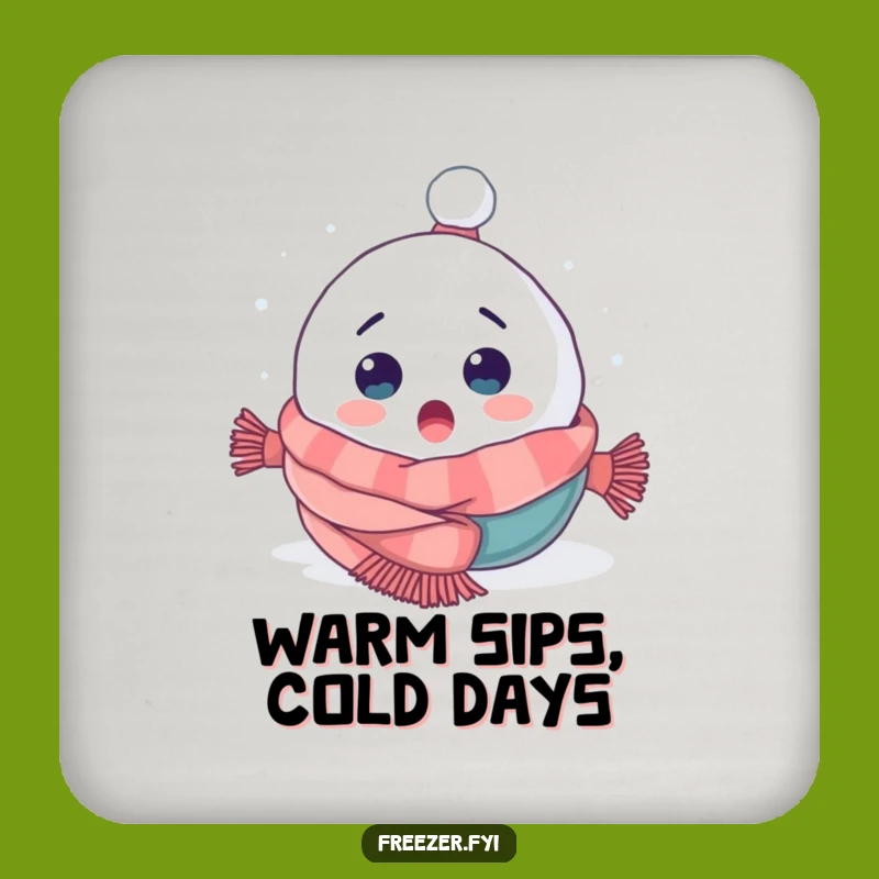 Funny Snowball Coaster - Protect Surfaces from Winter
