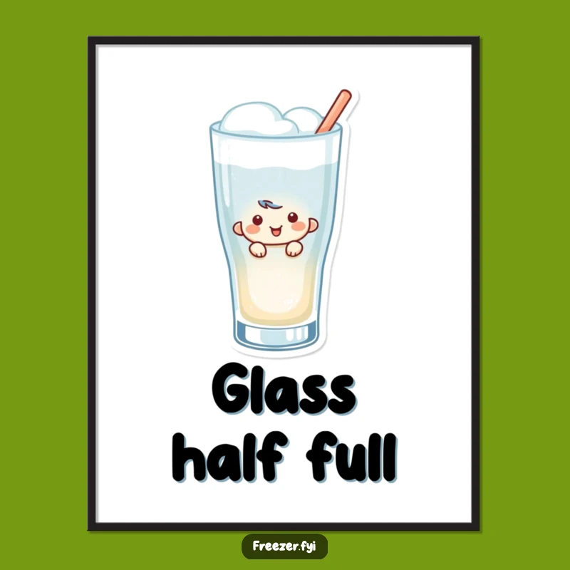 Funny Peeking Character Poster: Whimsical Wall Art for Fun Lovers