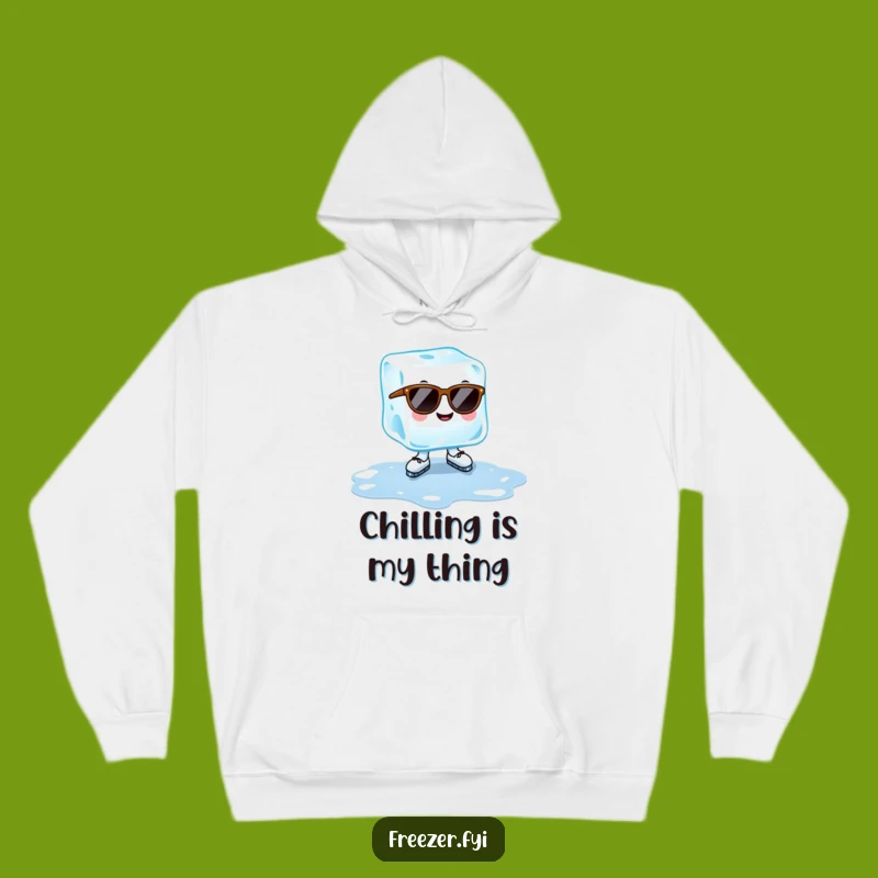 Funny Cheerful Ice Cube Hoodie: Cozy Cool Summer Comfort Gift