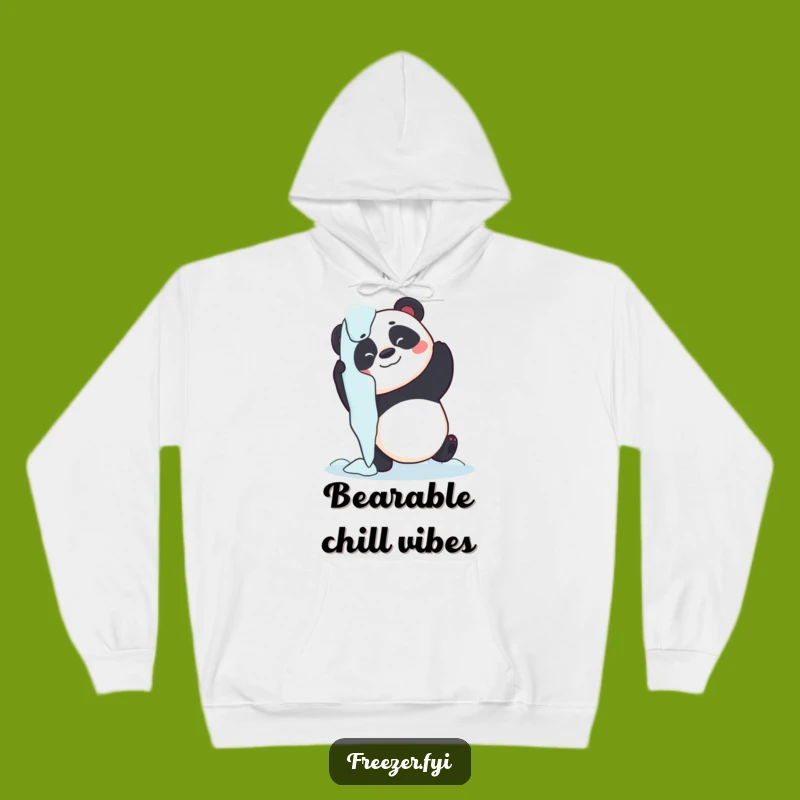 Funny Panda Icicle Hug Hoodie - Cozy Playful Panda Sweatshirt, Ultimate Gift