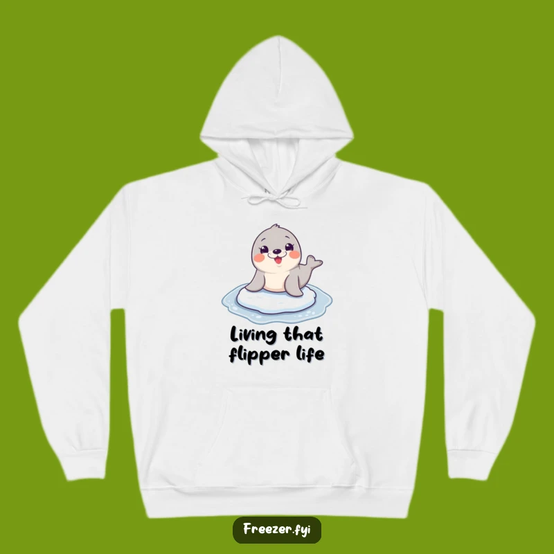 Funny Seal Sliding Hoodie: Cozy Up with Hilarious Animal Humor!