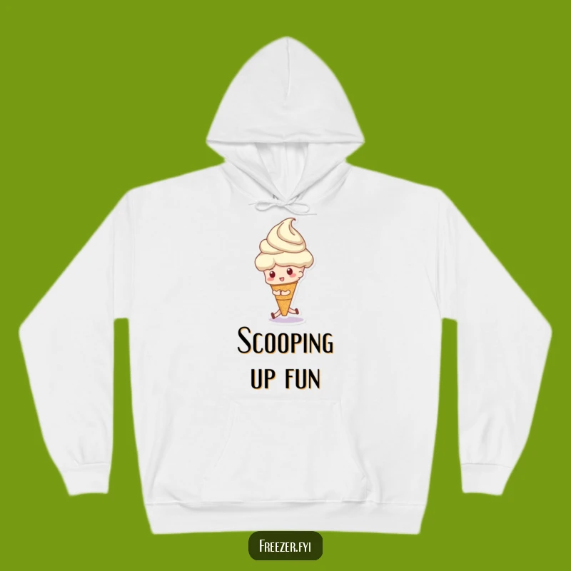 Funny Ice Cream Pusher Hoodie: Cozy Up with Dessert Humor!