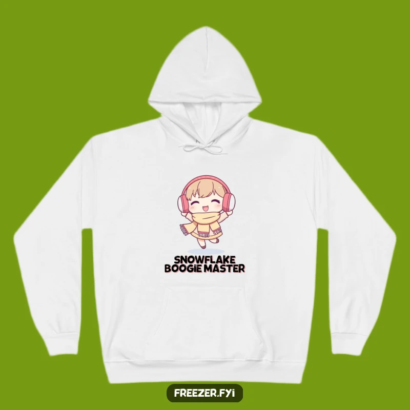 Funny Winter Hoodie: Character's Happy Snow Dance - Cozy Fun Gift
