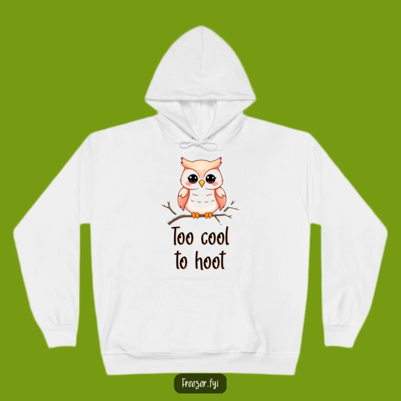 Funny Owl Smile Hoodie - Cozy Snowy Owl Sweatshirt, Ultimate Gift