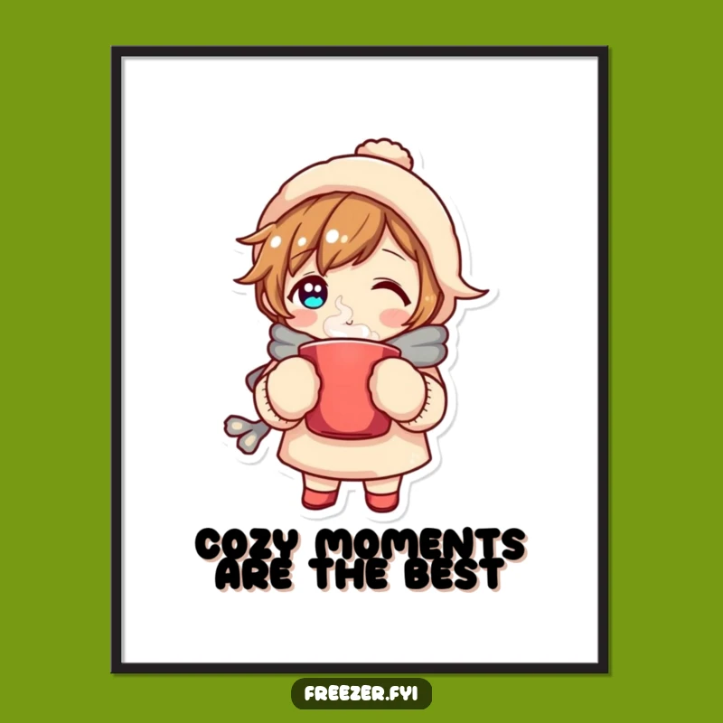 Cozy Free Printable Wall Art: Warm Character Relaxing Downloadable Decor