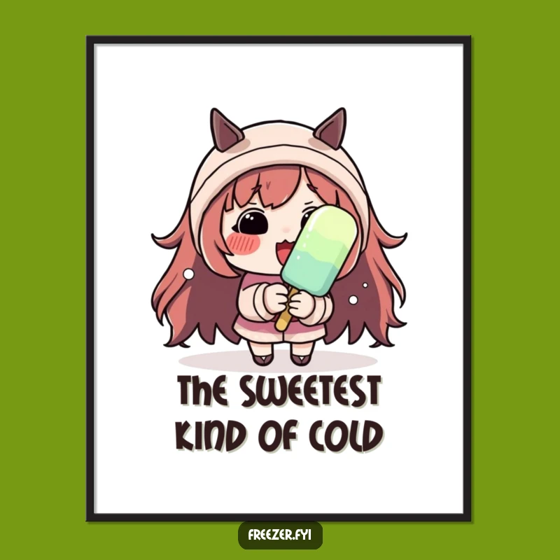 Funny Free Printable Wall Art: Dramatic Shiver Character - Humorous Downloadable Decor