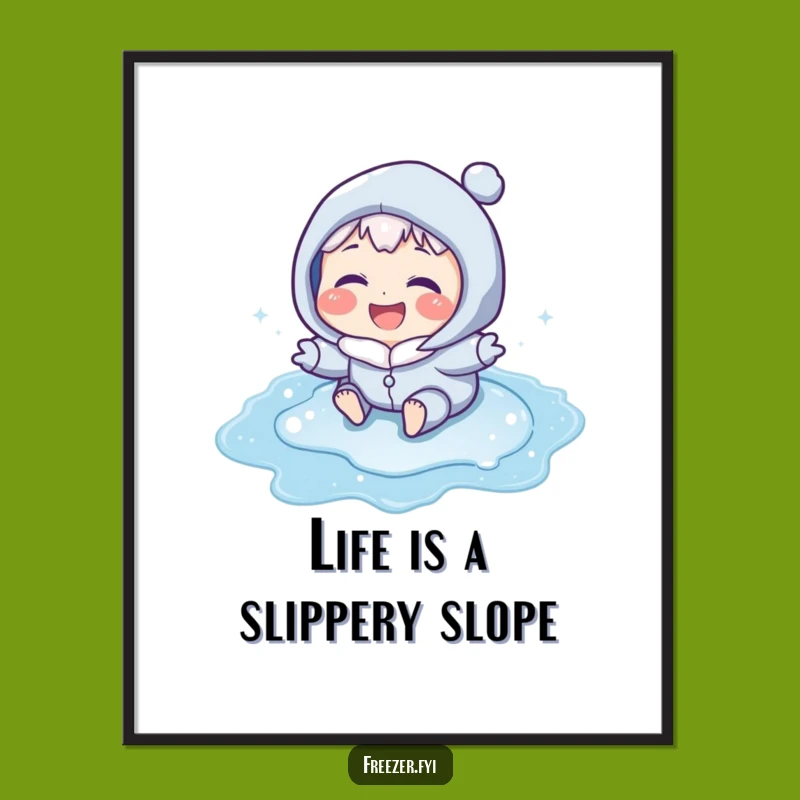 Funny Free Printable Wall Art: Frosty Character Laughing - Joyful Downloadable Decor