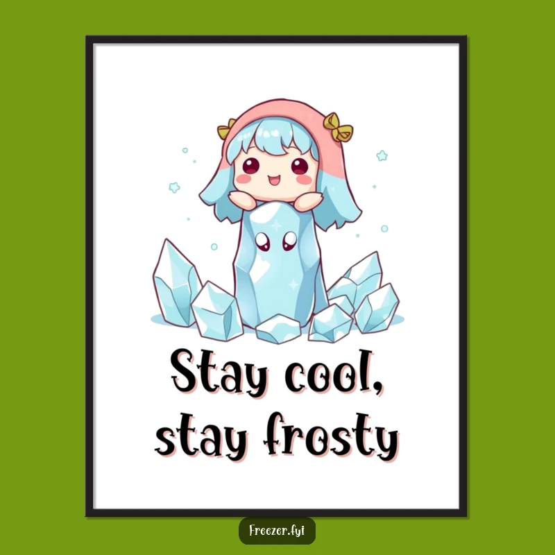 Funny Free Printable Wall Art: Happy Floating Character - Serene Downloadable Art