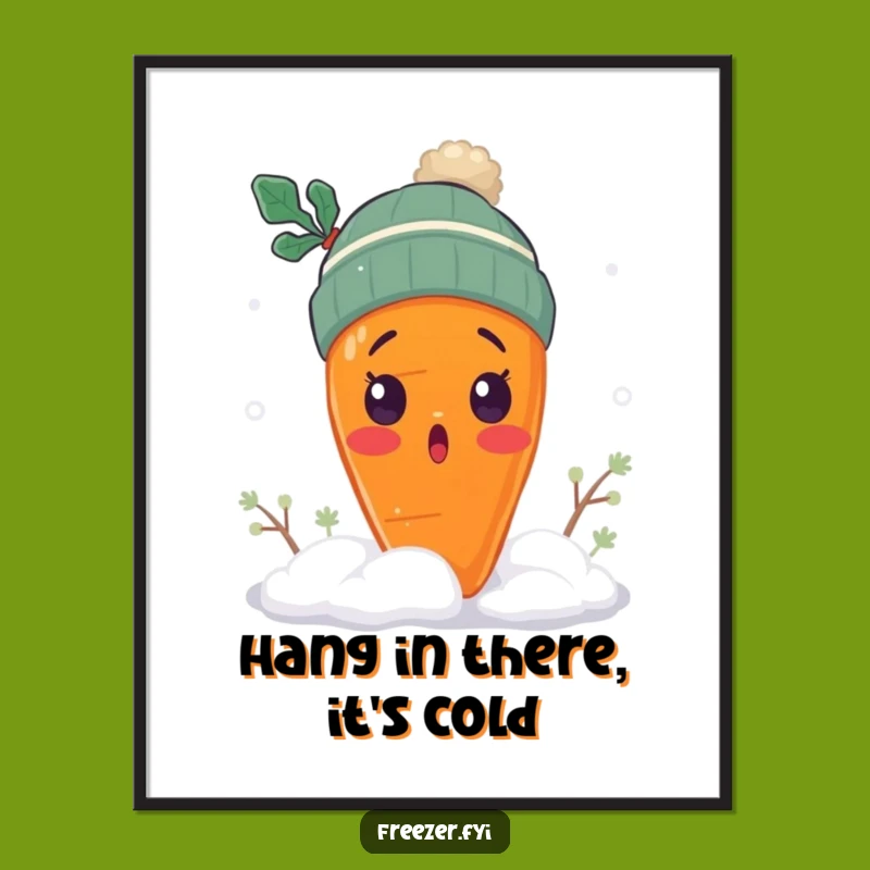 Funny Free Printable Carrot Art: Hilarious Downloadable Decor for a Winter Wonderland
