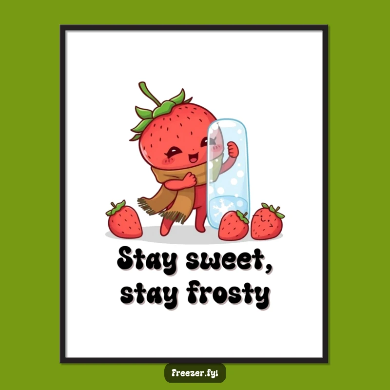 Free Printable Wall Art: Determined Strawberry Jar Opener, Hilarious DIY Decor