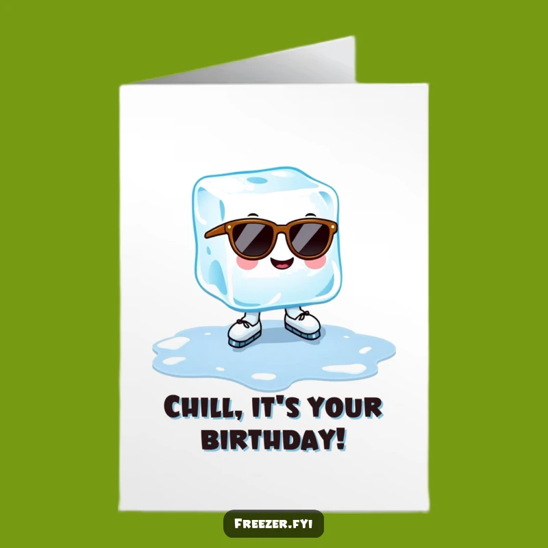 Funny Free Printable Ice Cube Birthday Card: Coolest Downloadable Gift for Party Goers