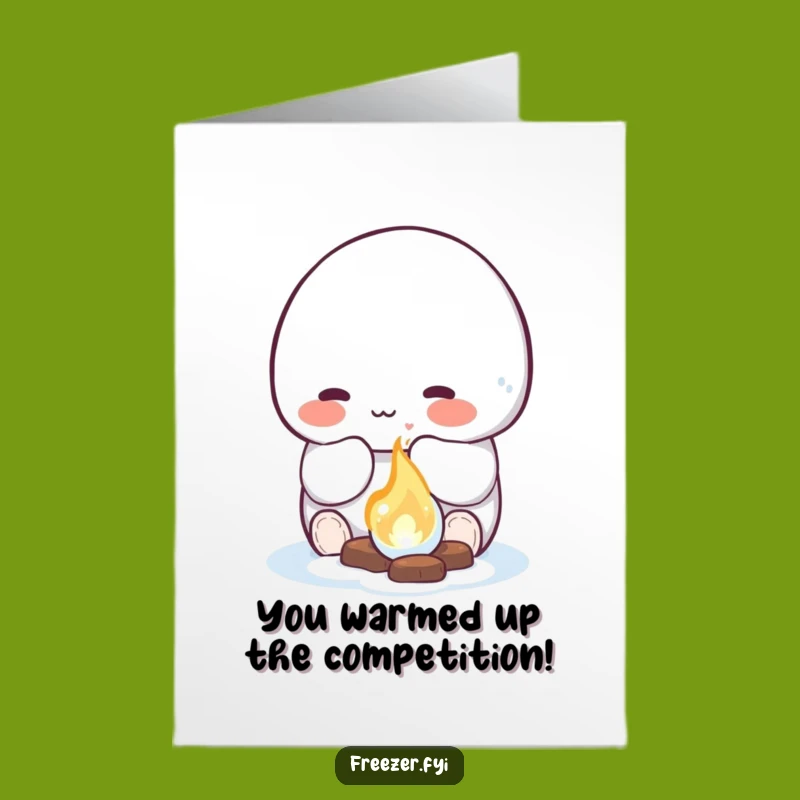 Free Printable Congrats Card: Ice Fire Character Funny Downloadable Gift