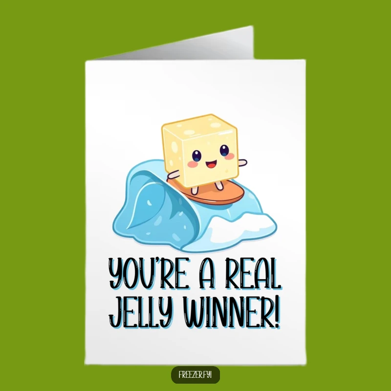 Free Printable Congrats Card: Jelly Wave Rider Funny Congratulations Downloadable Greeting