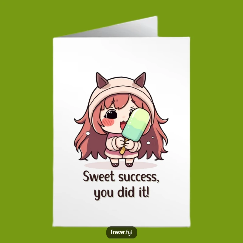 Free Printable Congrats Card: Shivering Victory - Downloadable