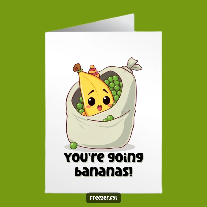 Free Printable Congrats Card: Goofy Banana Funny Congratulations Downloadable Greeting