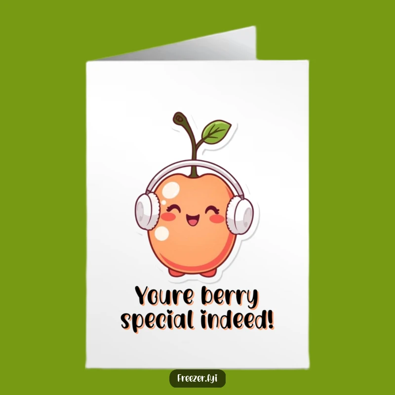 Free Printable Congrats Card: Cherry Earmuffs - Yay Downloadable!