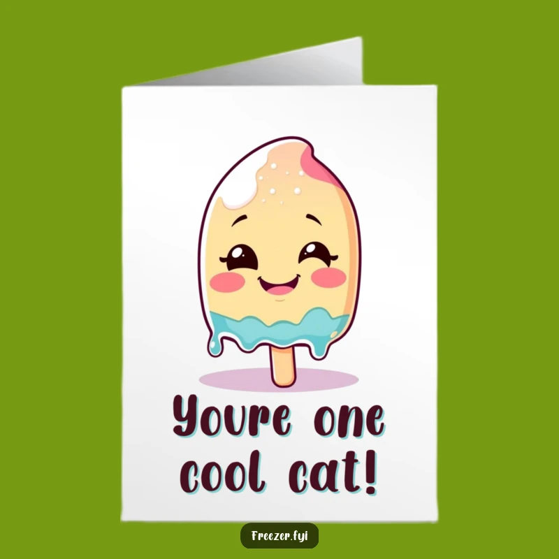 Free Printable Congrats Card: Cool Popsicle Celebration, Downloadable Sweet Gift