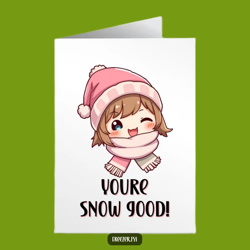 Free Printable Winter Hat Congrats Card - Warm Wishes - Funny Downloadable Gift