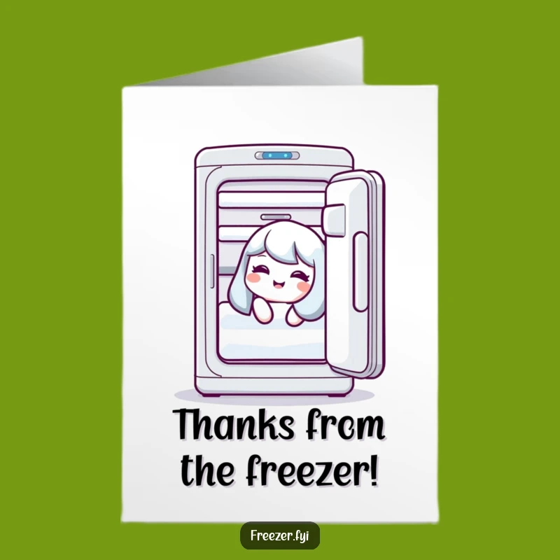 Chilly Free Printable Thank You Card: Freezer Giggler - Print at Home Fun