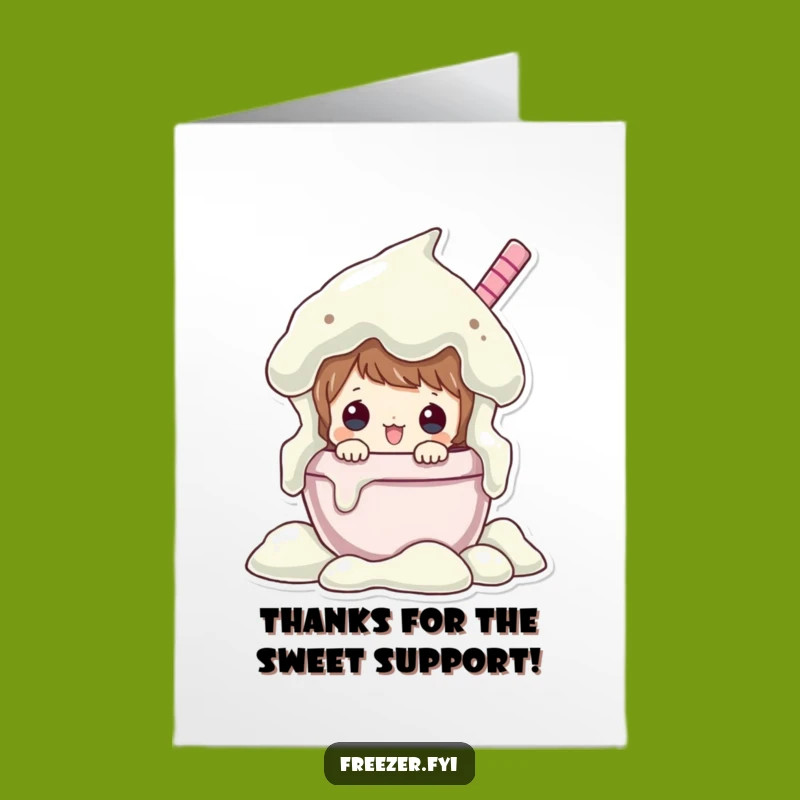 Free Printable Funny Ice Cream Thank You Card: Sweet Thanks!
