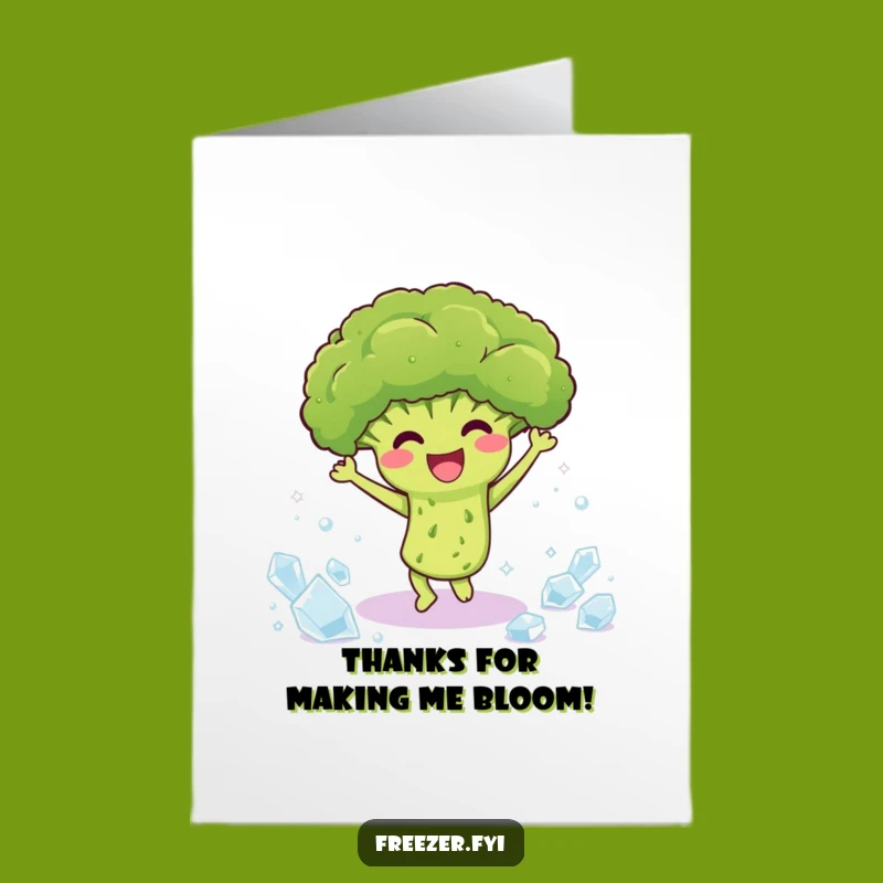 Free Printable Thank You Broccoli Card - So Much Appreciated!