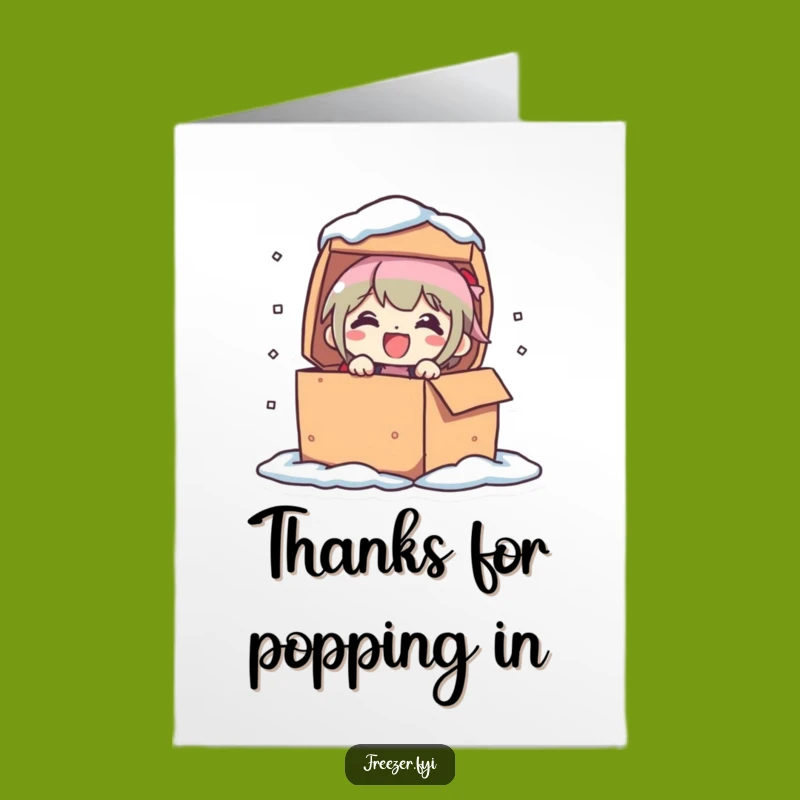 Free Printable Thank You Card: Delightful Box Surprise - Funny Downloadable Gift